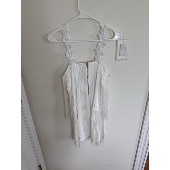 Women's Tassel Fringe Dress Salsa Dancing Flapper Boho Small - Picture 4 of 7